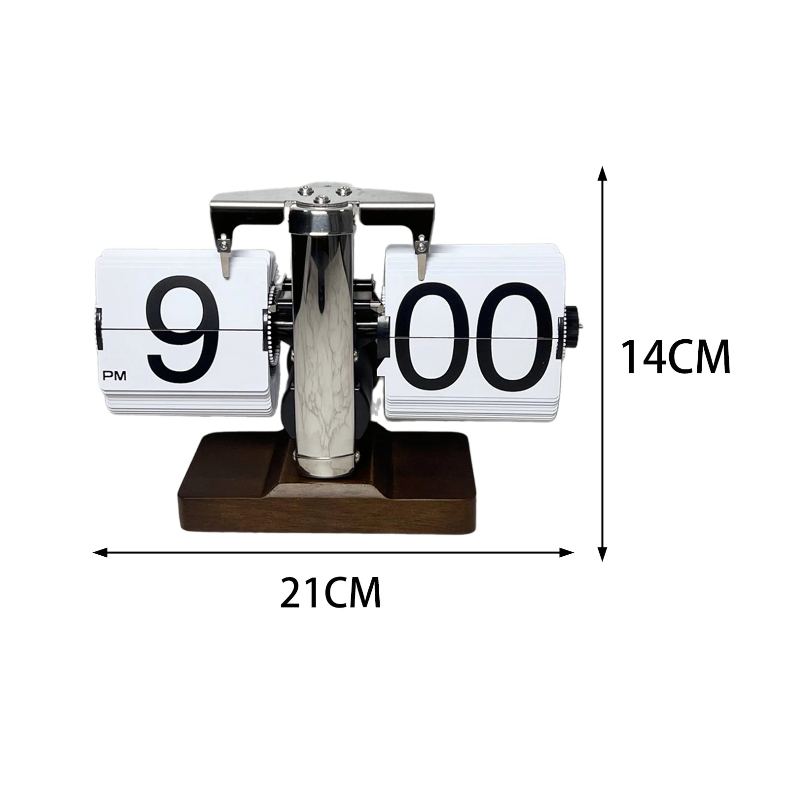 Flip Clock Retro Digital Table Clock Vintage Mechanical Auto Flip Clock Table Decoration and Accessories for Home Room Cafe Desk