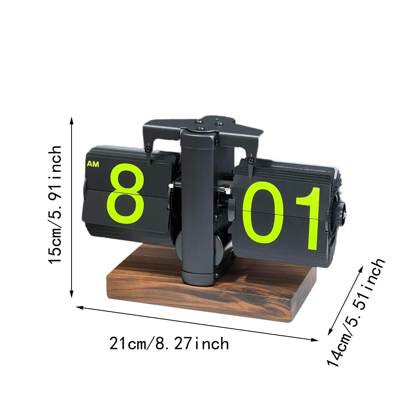 Flip Clock Retro Digital Table Clock Vintage Mechanical Auto Flip Clock Table Decoration and Accessories for Home Room Cafe Desk