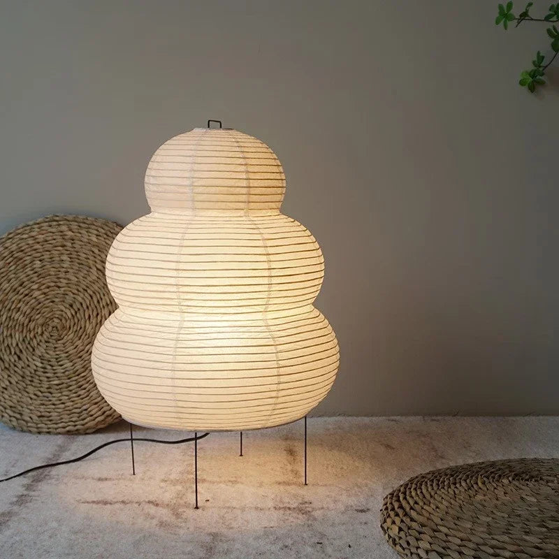 Japanese Design  Table Lamp White Rice Paper Decorative Desk Lights for Bedroom Living/Dining Room Study Loft